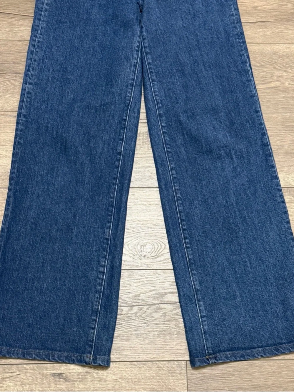 PAIGE Women's Wide Leg High Rise Trouser Jeans Sasha Edinburgh Dark Wash Sz 28